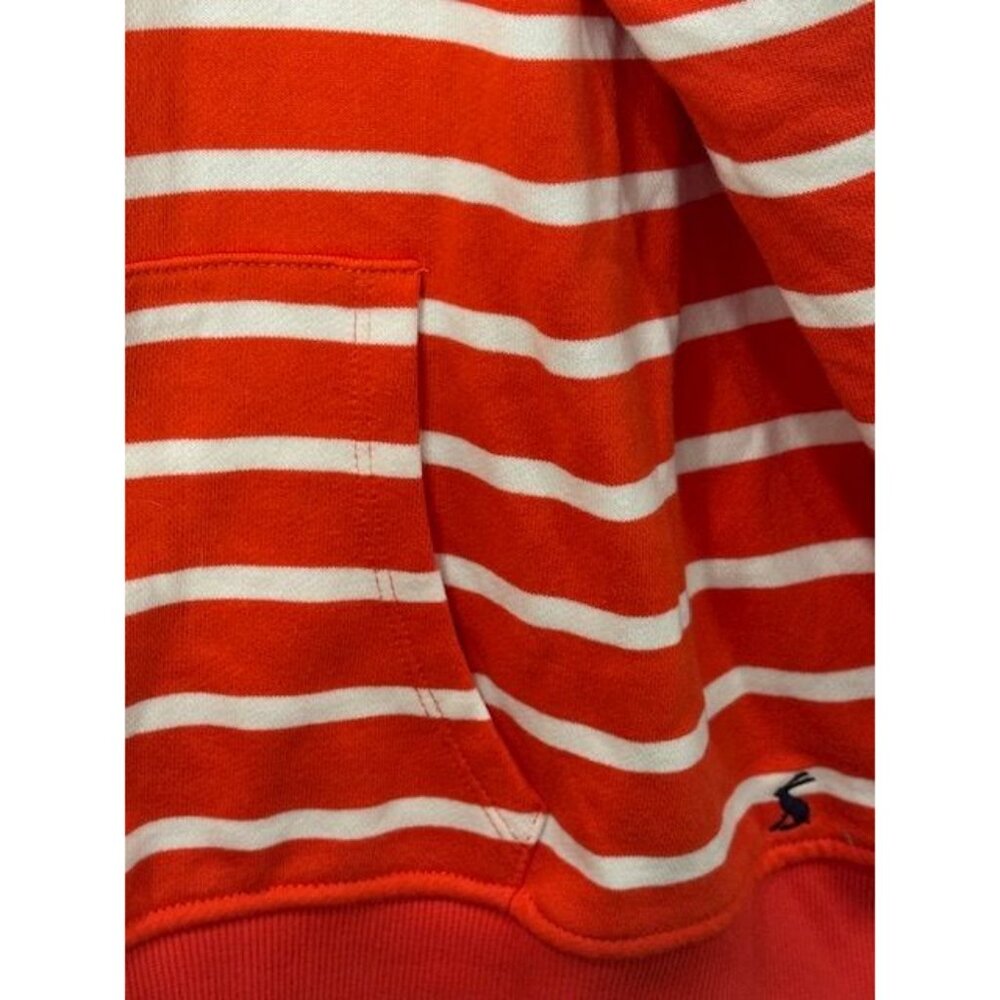 NWT Womens Joules Red & White Striped Zip-Up Hoodie w/Dachshund Embroidery - Picture 9 of 16